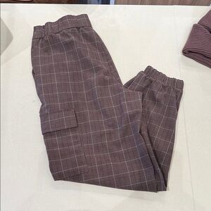 Men's Brown Checkered Pants